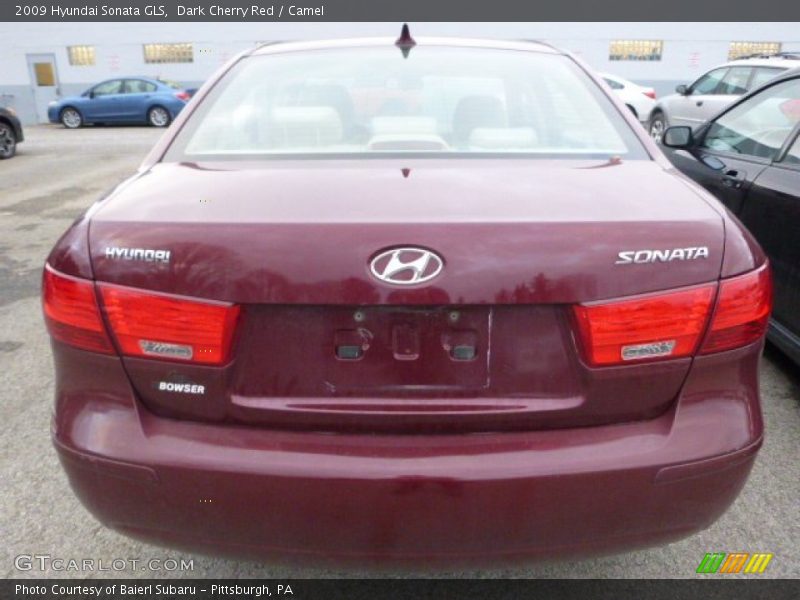 Dark Cherry Red / Camel 2009 Hyundai Sonata GLS