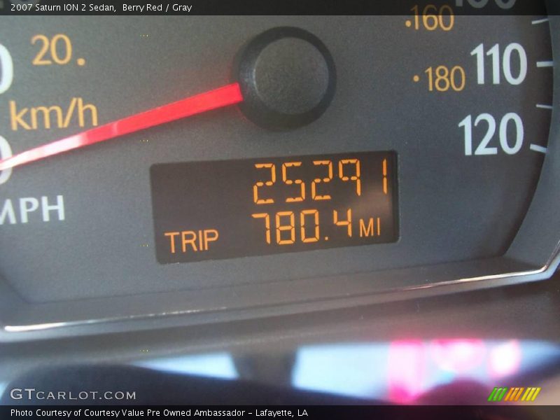 Berry Red / Gray 2007 Saturn ION 2 Sedan