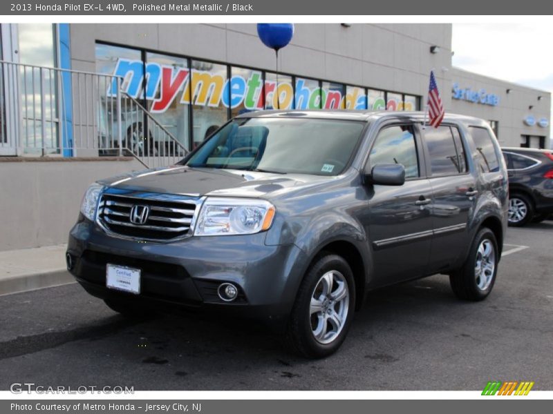 Polished Metal Metallic / Black 2013 Honda Pilot EX-L 4WD