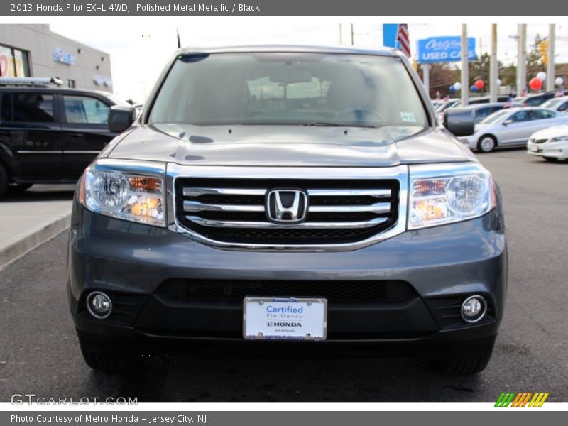 Polished Metal Metallic / Black 2013 Honda Pilot EX-L 4WD