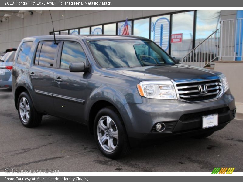 Polished Metal Metallic / Black 2013 Honda Pilot EX-L 4WD