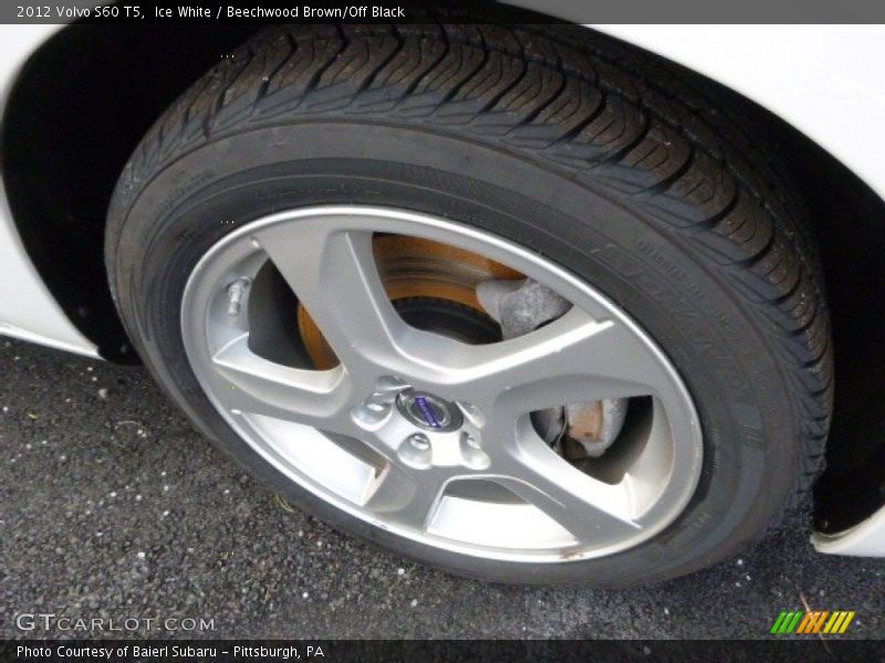 Ice White / Beechwood Brown/Off Black 2012 Volvo S60 T5