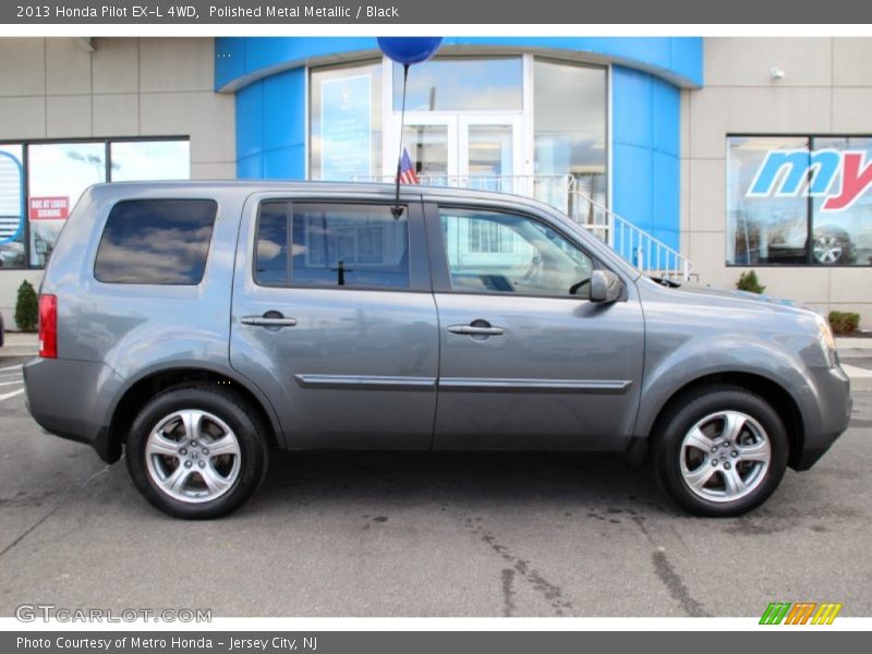 Polished Metal Metallic / Black 2013 Honda Pilot EX-L 4WD