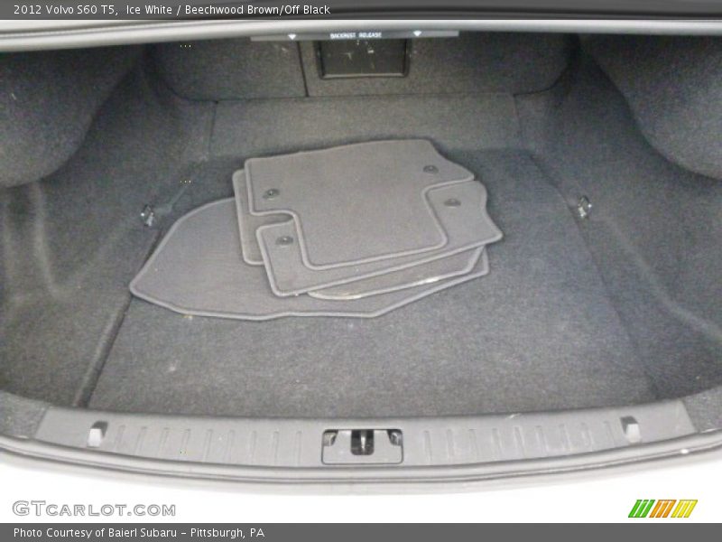 Ice White / Beechwood Brown/Off Black 2012 Volvo S60 T5