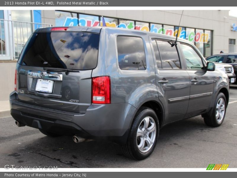 Polished Metal Metallic / Black 2013 Honda Pilot EX-L 4WD