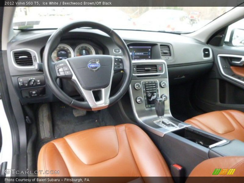  2012 S60 T5 Beechwood Brown/Off Black Interior