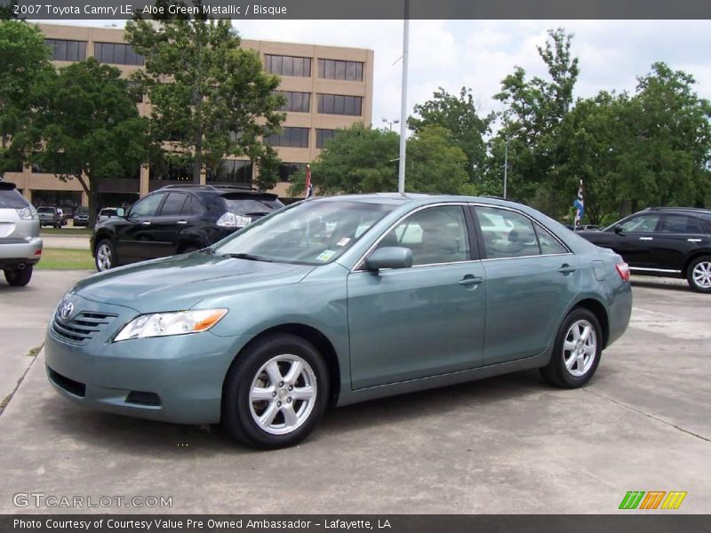 Aloe Green Metallic / Bisque 2007 Toyota Camry LE