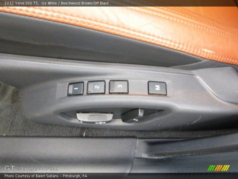 Ice White / Beechwood Brown/Off Black 2012 Volvo S60 T5