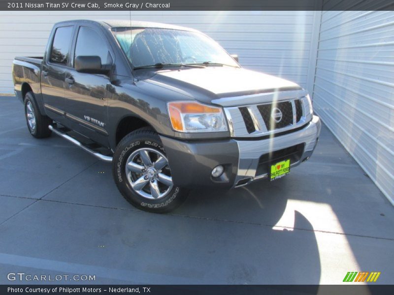 Smoke Gray / Charcoal 2011 Nissan Titan SV Crew Cab