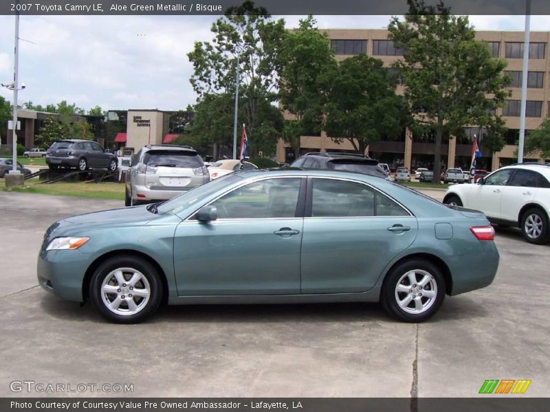 Aloe Green Metallic / Bisque 2007 Toyota Camry LE