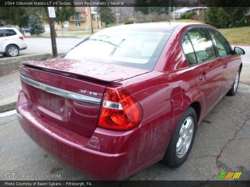 Sport Red Metallic / Neutral 2004 Chevrolet Malibu LT V6 Sedan