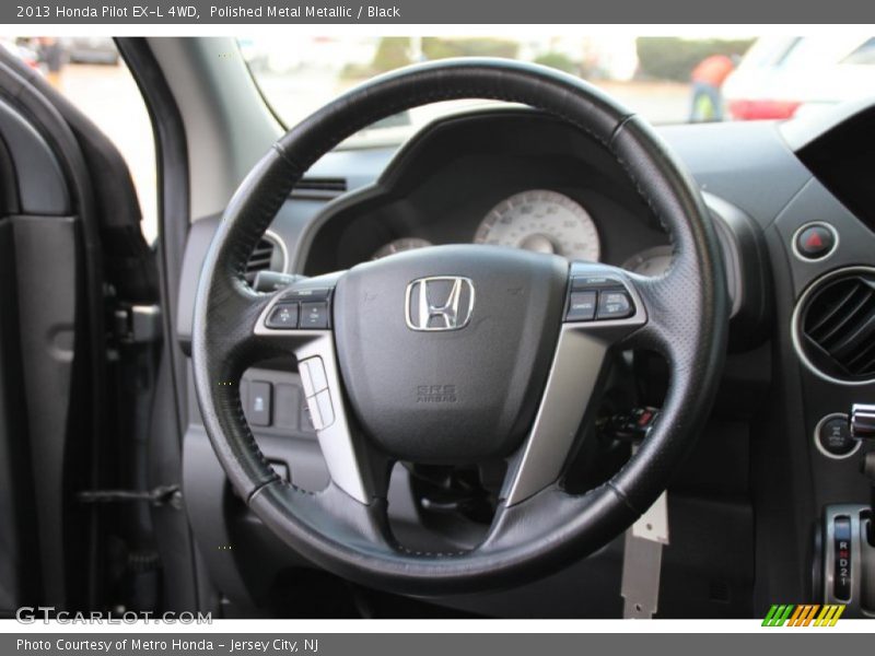 Polished Metal Metallic / Black 2013 Honda Pilot EX-L 4WD
