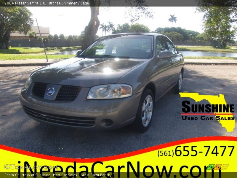 Bronze Shimmer / Sage 2004 Nissan Sentra 1.8