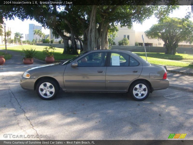 Bronze Shimmer / Sage 2004 Nissan Sentra 1.8