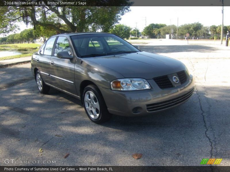 Bronze Shimmer / Sage 2004 Nissan Sentra 1.8