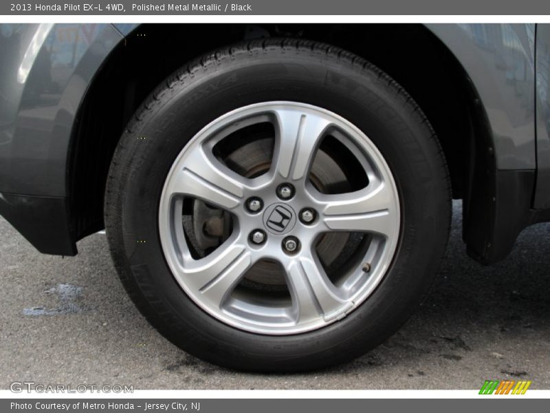 Polished Metal Metallic / Black 2013 Honda Pilot EX-L 4WD