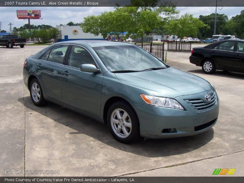Aloe Green Metallic / Bisque 2007 Toyota Camry LE