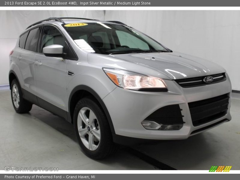 Ingot Silver Metallic / Medium Light Stone 2013 Ford Escape SE 2.0L EcoBoost 4WD