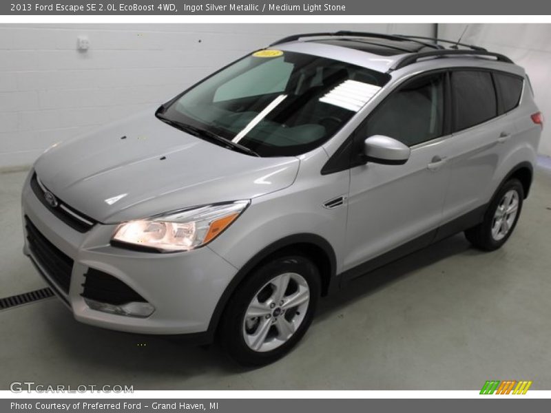 Ingot Silver Metallic / Medium Light Stone 2013 Ford Escape SE 2.0L EcoBoost 4WD