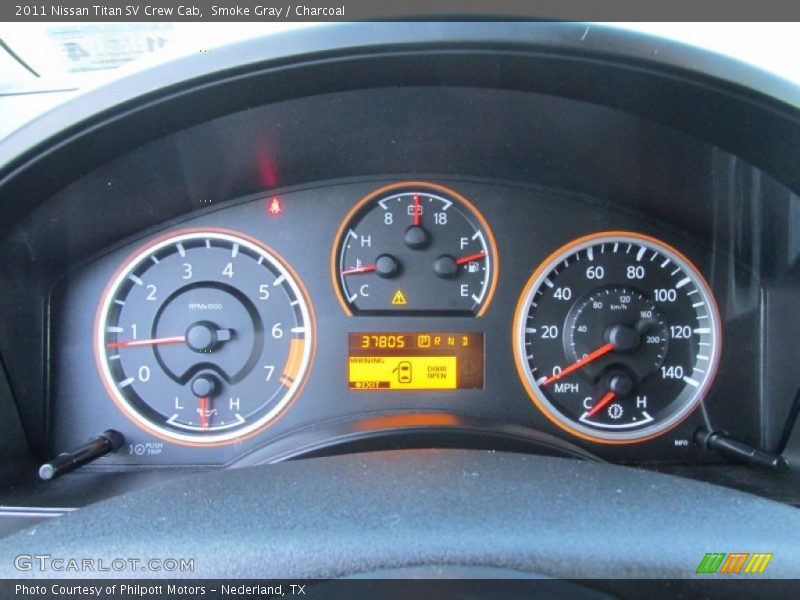 Smoke Gray / Charcoal 2011 Nissan Titan SV Crew Cab