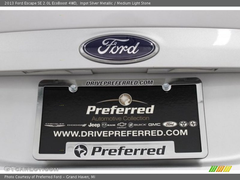 Ingot Silver Metallic / Medium Light Stone 2013 Ford Escape SE 2.0L EcoBoost 4WD