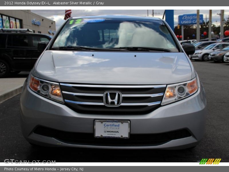Alabaster Silver Metallic / Gray 2012 Honda Odyssey EX-L