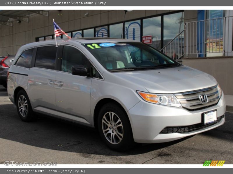 Alabaster Silver Metallic / Gray 2012 Honda Odyssey EX-L