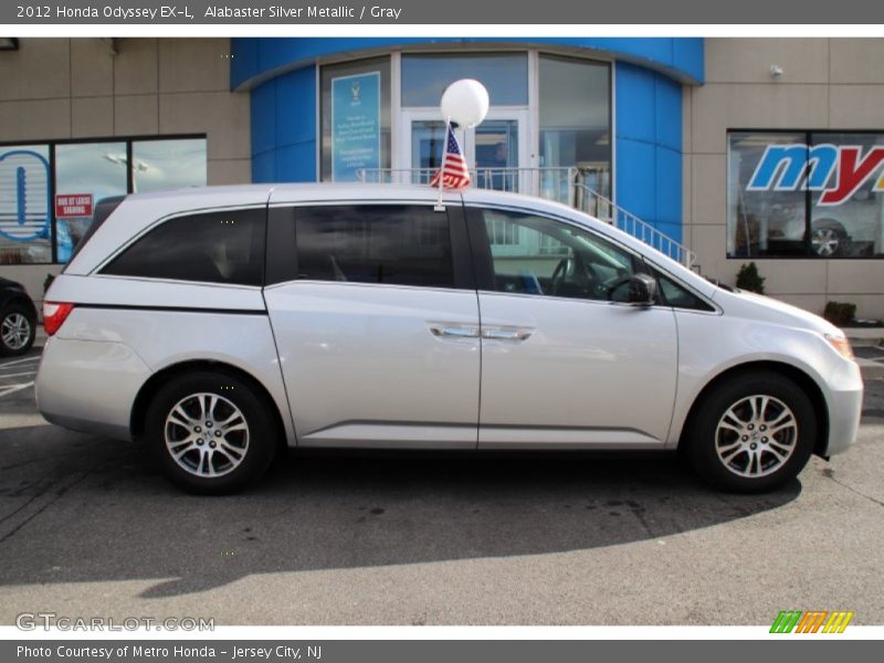 Alabaster Silver Metallic / Gray 2012 Honda Odyssey EX-L