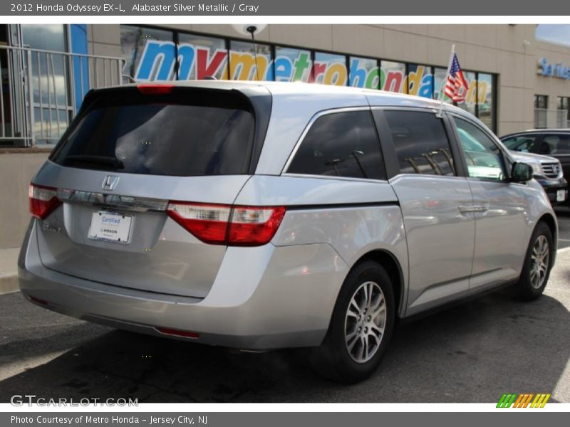 Alabaster Silver Metallic / Gray 2012 Honda Odyssey EX-L
