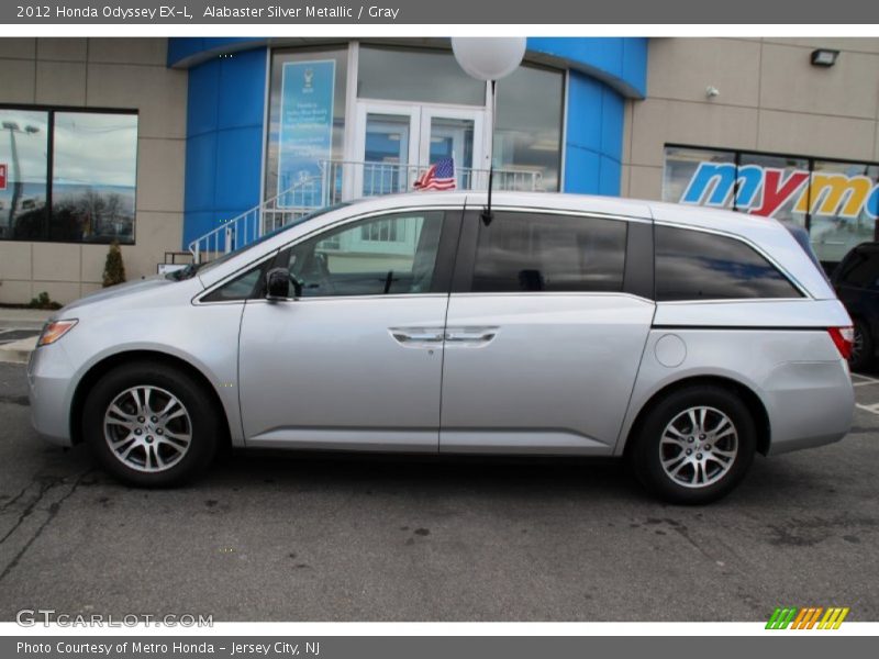 Alabaster Silver Metallic / Gray 2012 Honda Odyssey EX-L