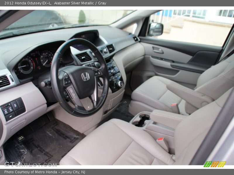 Alabaster Silver Metallic / Gray 2012 Honda Odyssey EX-L
