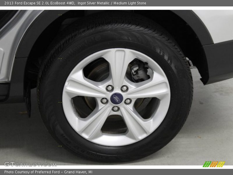 Ingot Silver Metallic / Medium Light Stone 2013 Ford Escape SE 2.0L EcoBoost 4WD