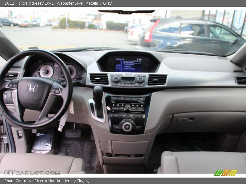 Alabaster Silver Metallic / Gray 2012 Honda Odyssey EX-L