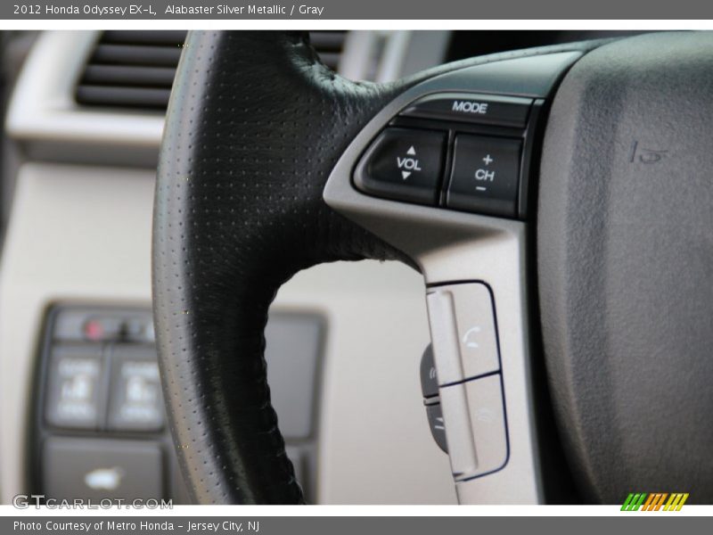 Alabaster Silver Metallic / Gray 2012 Honda Odyssey EX-L