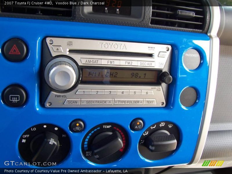 Voodoo Blue / Dark Charcoal 2007 Toyota FJ Cruiser 4WD