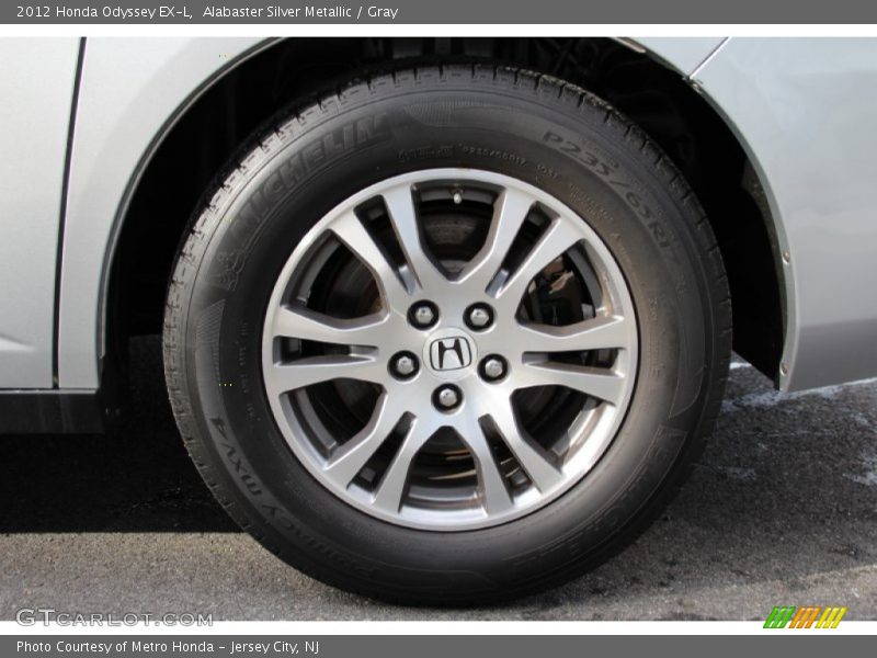 Alabaster Silver Metallic / Gray 2012 Honda Odyssey EX-L