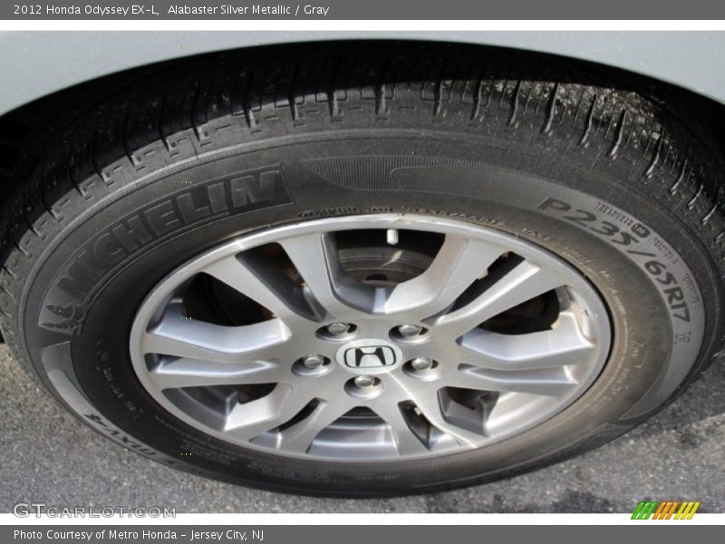 Alabaster Silver Metallic / Gray 2012 Honda Odyssey EX-L