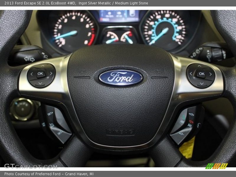 Ingot Silver Metallic / Medium Light Stone 2013 Ford Escape SE 2.0L EcoBoost 4WD