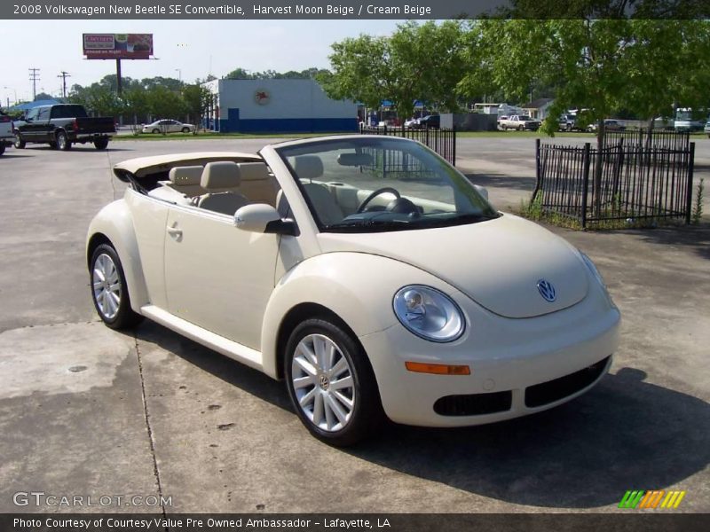 Harvest Moon Beige / Cream Beige 2008 Volkswagen New Beetle SE Convertible
