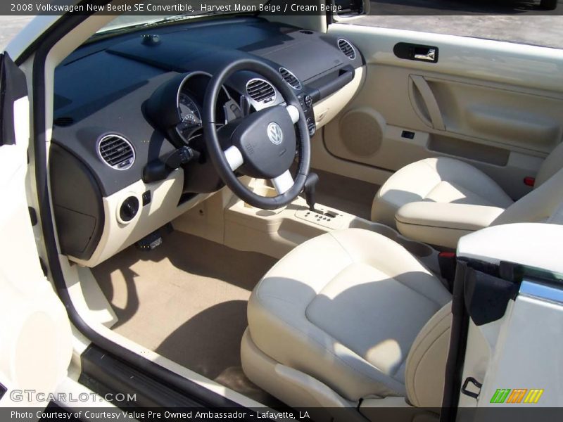 Harvest Moon Beige / Cream Beige 2008 Volkswagen New Beetle SE Convertible