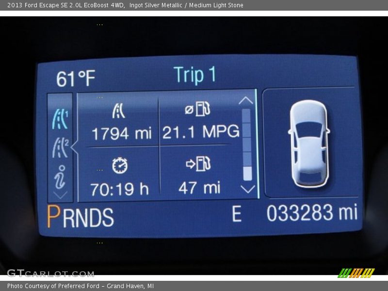 Ingot Silver Metallic / Medium Light Stone 2013 Ford Escape SE 2.0L EcoBoost 4WD