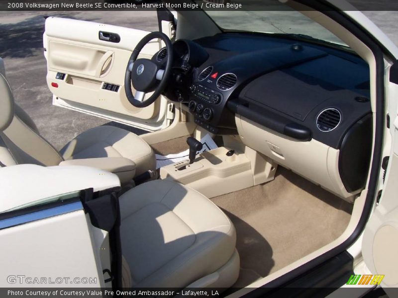 Harvest Moon Beige / Cream Beige 2008 Volkswagen New Beetle SE Convertible