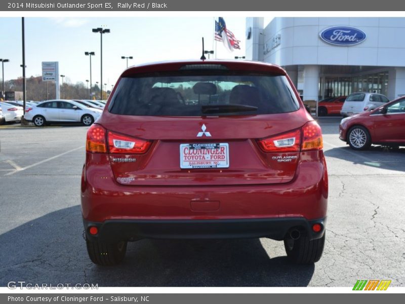 Rally Red / Black 2014 Mitsubishi Outlander Sport ES