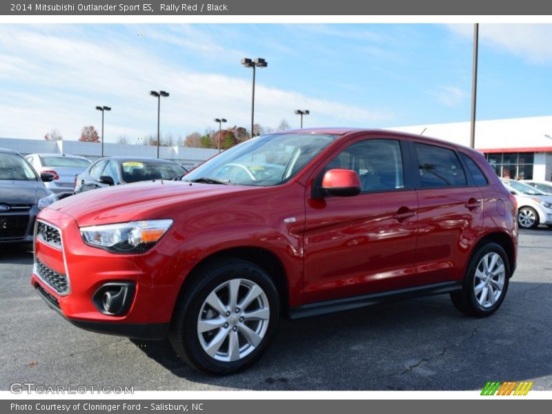 Rally Red / Black 2014 Mitsubishi Outlander Sport ES
