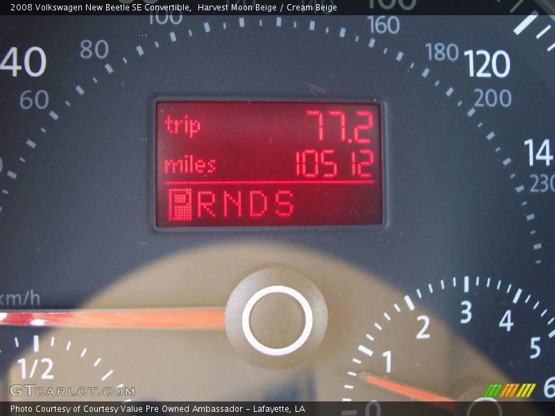 Harvest Moon Beige / Cream Beige 2008 Volkswagen New Beetle SE Convertible