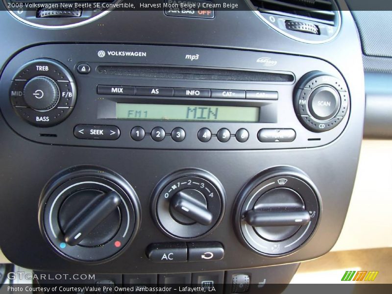 Harvest Moon Beige / Cream Beige 2008 Volkswagen New Beetle SE Convertible
