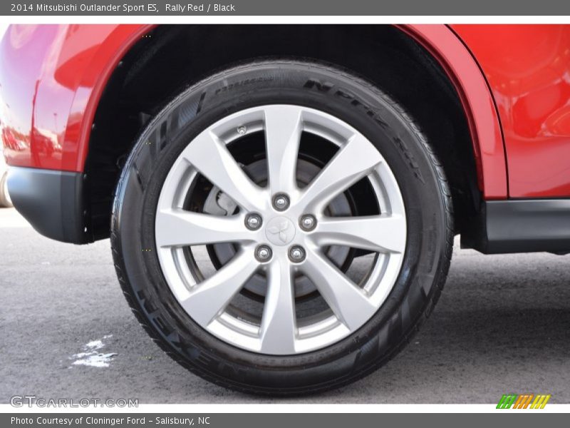 Rally Red / Black 2014 Mitsubishi Outlander Sport ES