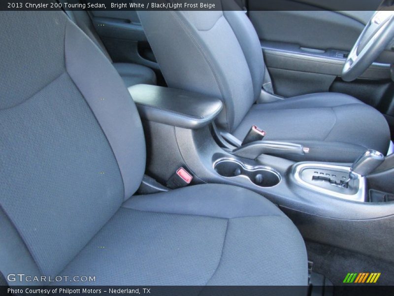 Bright White / Black/Light Frost Beige 2013 Chrysler 200 Touring Sedan