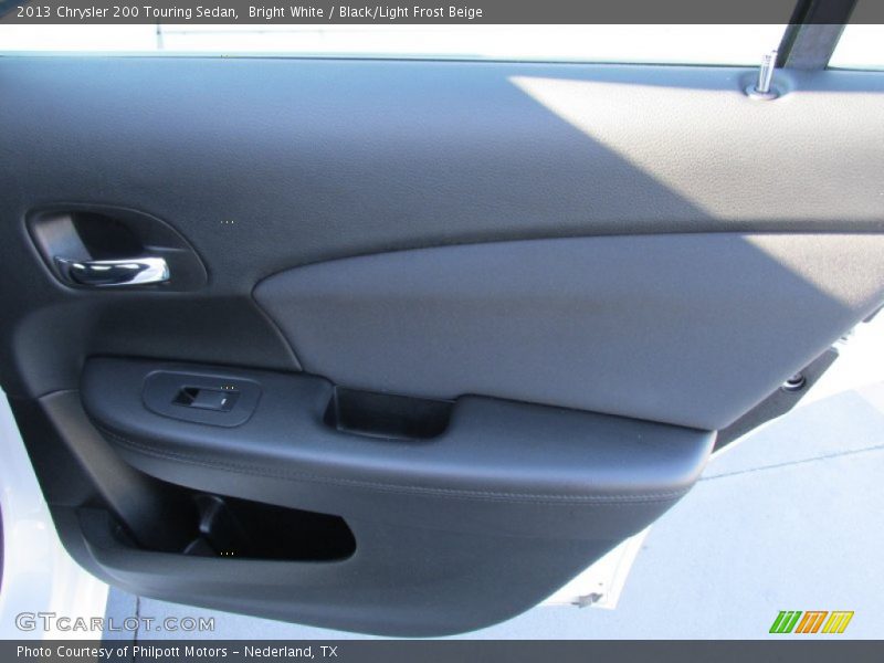 Bright White / Black/Light Frost Beige 2013 Chrysler 200 Touring Sedan