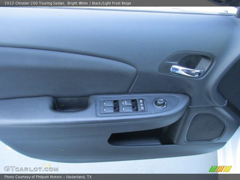 Bright White / Black/Light Frost Beige 2013 Chrysler 200 Touring Sedan